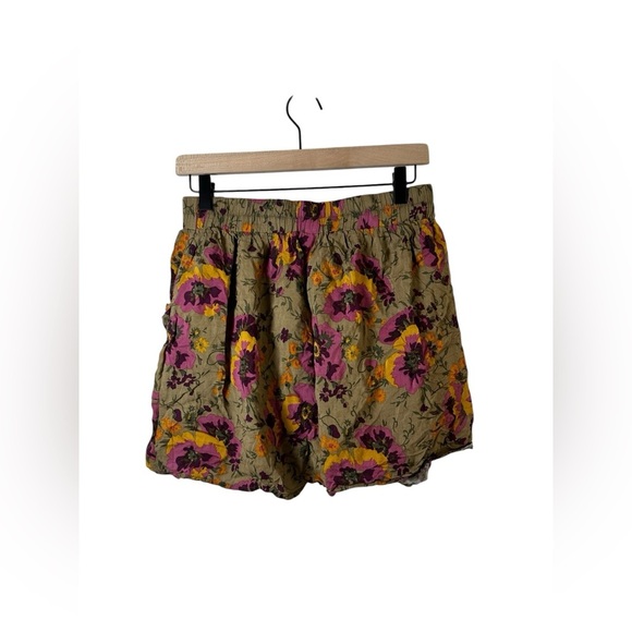 Forever 21 Floral Ruffle Mini Skirt with Pockets Boho Style Size L - Picture 4 of 7